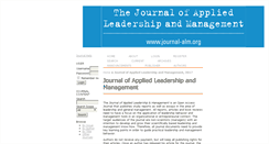 Desktop Screenshot of journal-alm.org